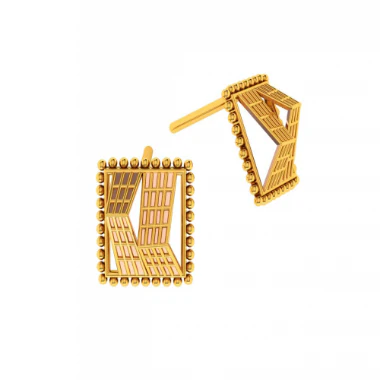 14KT (585) Yellow Gold Earrings For Women - Image 3