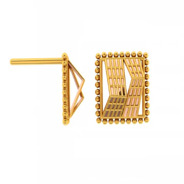 14KT (585) Yellow Gold Earrings For Women - Image 4