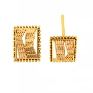 14KT (585) Yellow Gold Earrings For Women - Image 5