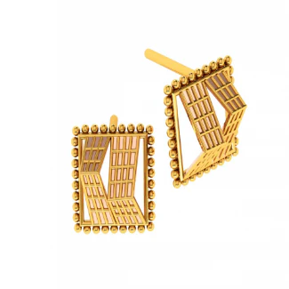 14KT (585) Yellow Gold Earrings For Women - Image 7