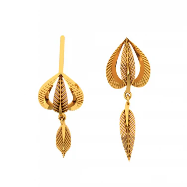 14KT (585) Yellow Gold Earrings For Women - Image 6