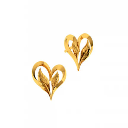 14KT (585) Yellow Gold Earrings For Women - Image 2
