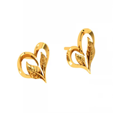 14KT (585) Yellow Gold Earrings For Women - Image 3
