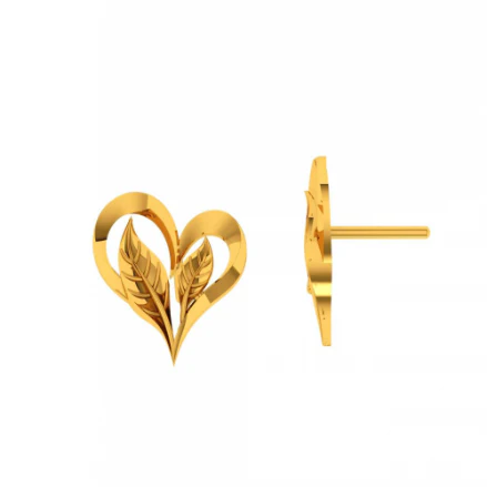 14KT (585) Yellow Gold Earrings For Women - Image 4