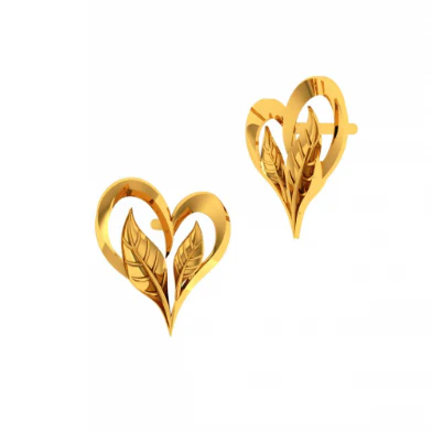 14KT (585) Yellow Gold Earrings For Women - Image 5
