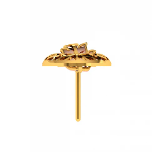14KT (585) Yellow Gold Earrings For Women - Image 6