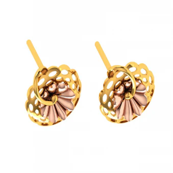14KT (585) Yellow Gold Earrings For Women - Image 9