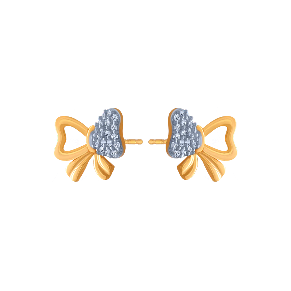 14KT (585) Yellow Gold  Earrings For Women - Image 2