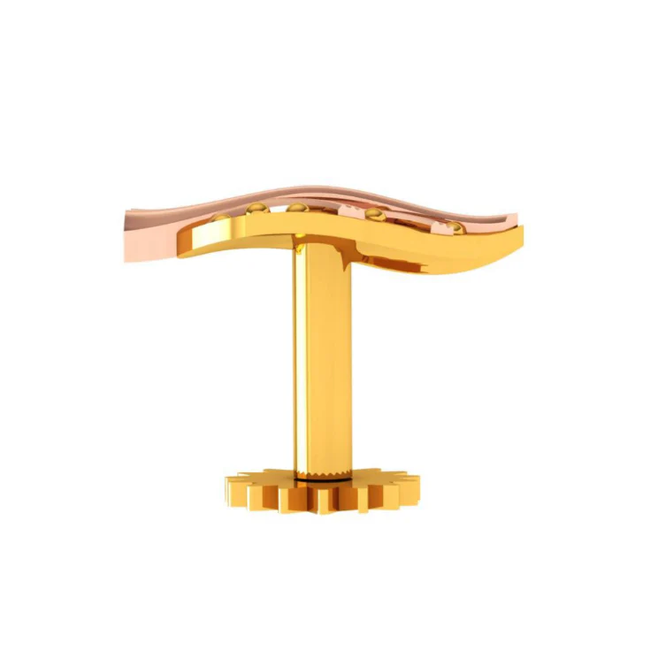 14KT (585) Yellow Gold Nosepin For Women - Image 2