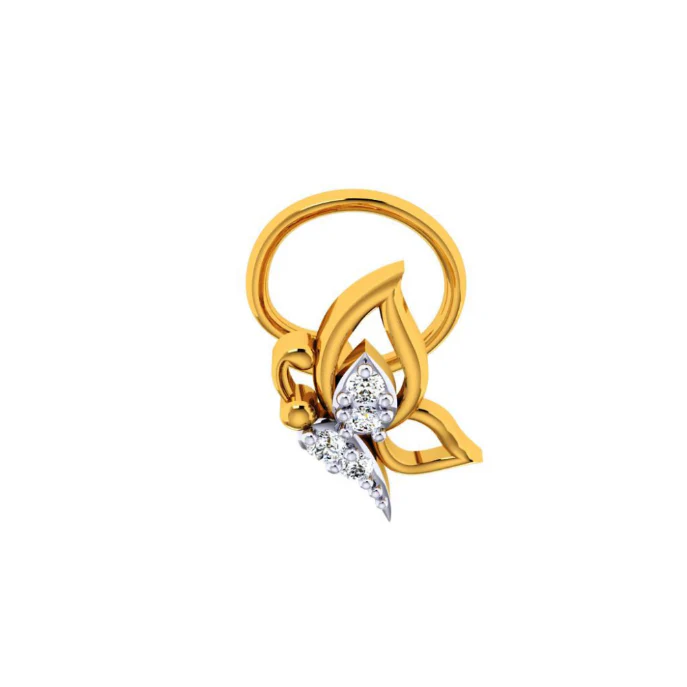 14KT (585) Yellow Gold Nosepin For Women - Image 7