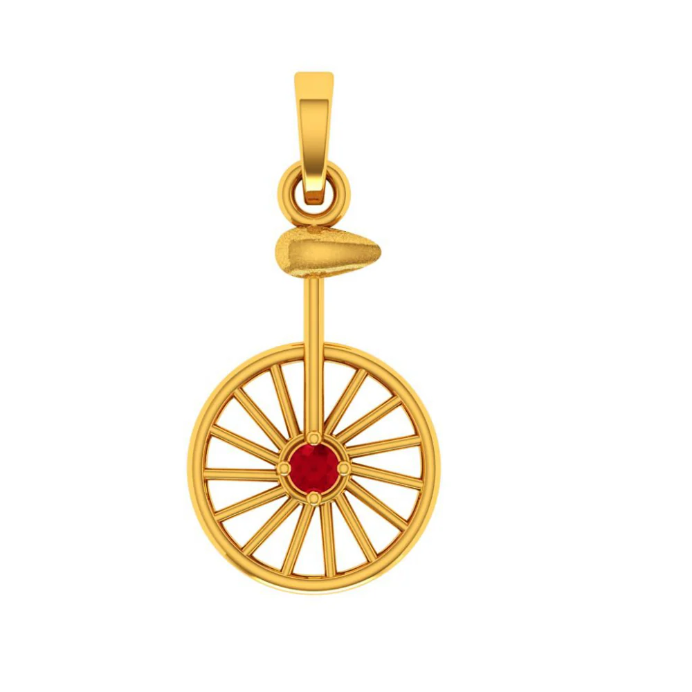 14KT (585) Yellow Gold Pendant For Woman