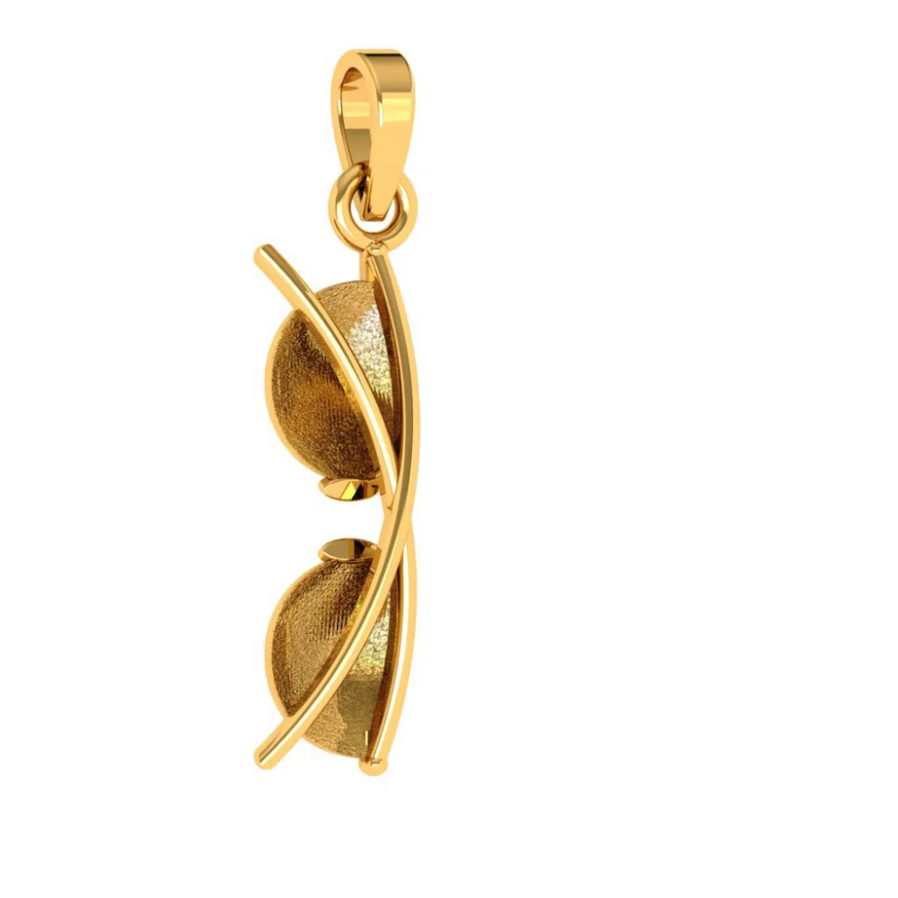 14KT (585) Yellow Gold Pendant For Woman - Image 2