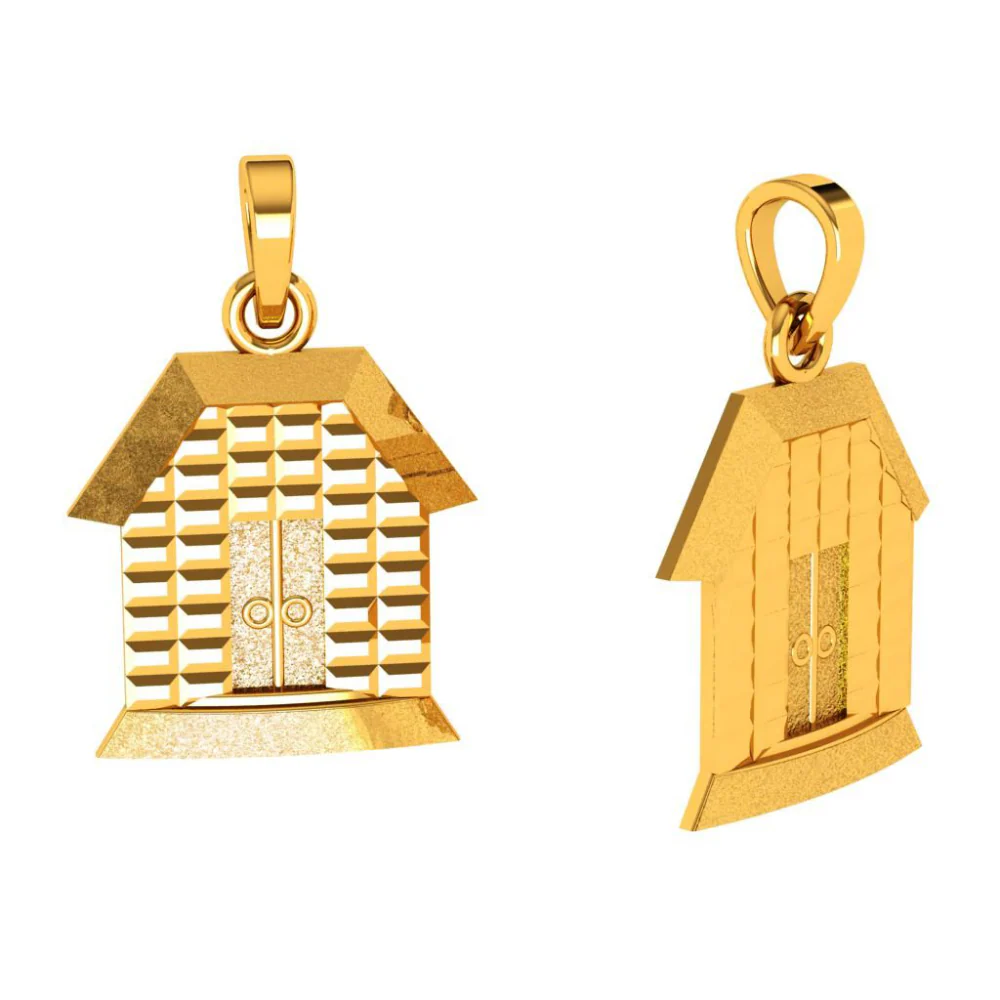 14KT (585) Yellow Gold Pendant For Woman - Image 3