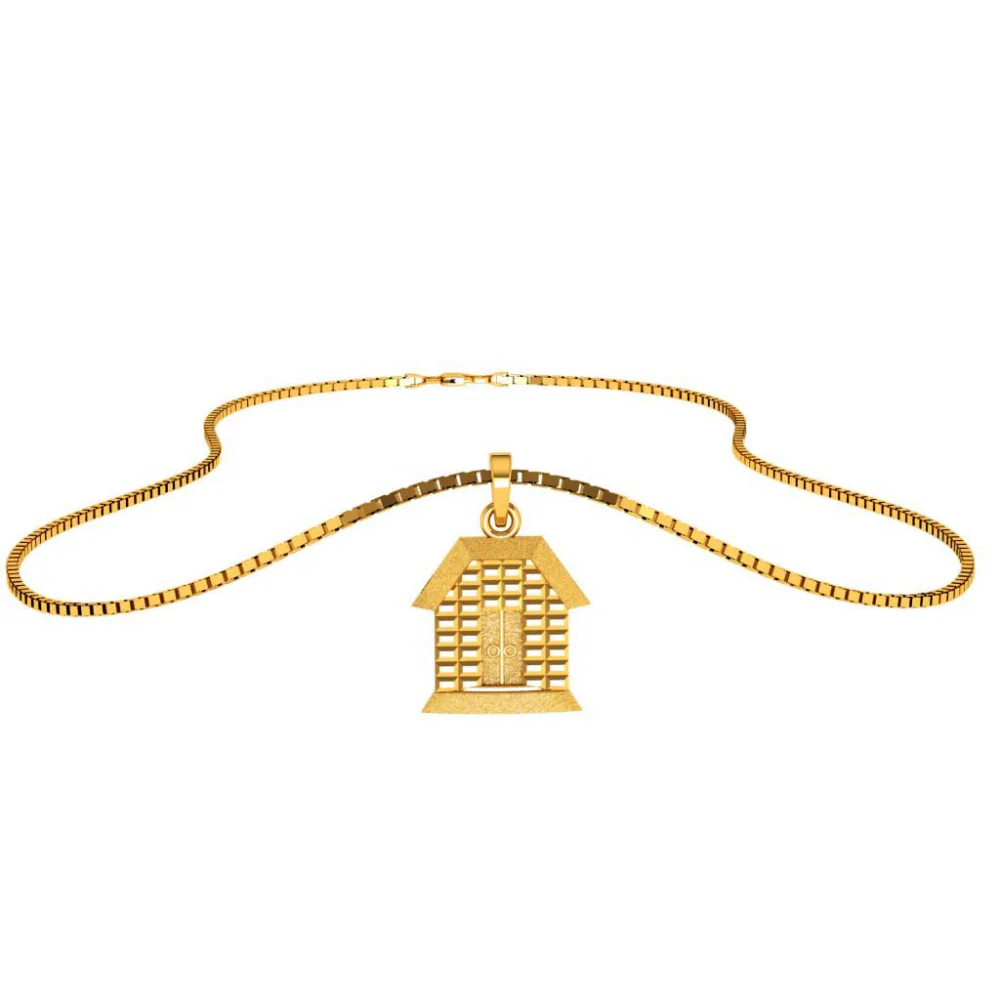 14KT (585) Yellow Gold Pendant For Woman - Image 4