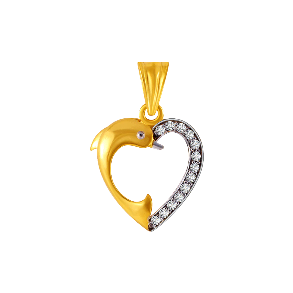 14KT (585) Yellow Gold Pendant For Women