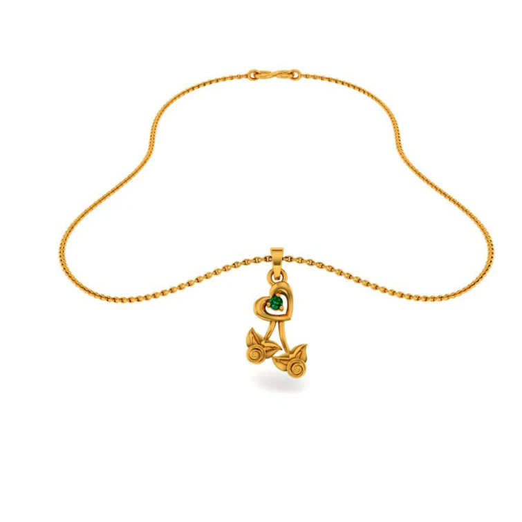 14KT (585) Yellow Gold Pendant For Women - Image 6