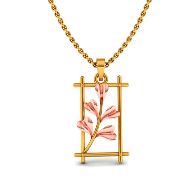 14KT (585) Yellow Gold Pendant For Women