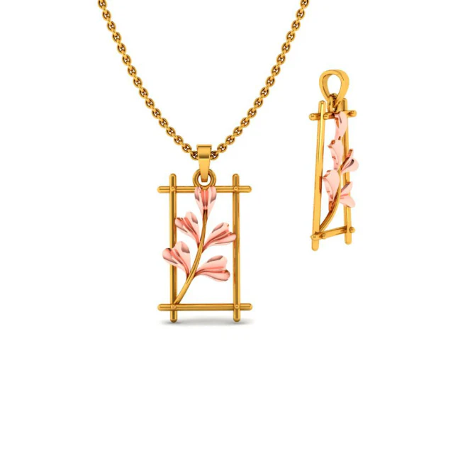 14KT (585) Yellow Gold Pendant For Women - Image 5