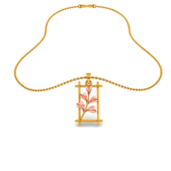 14KT (585) Yellow Gold Pendant For Women - Image 7