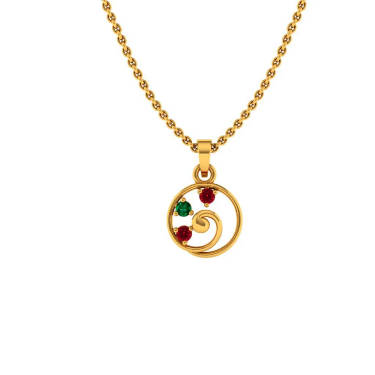 14KT (585) Yellow Gold Pendant For Women