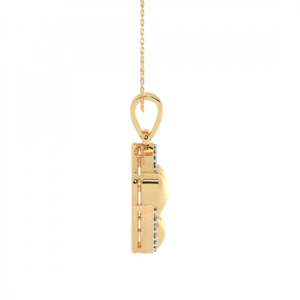 14KT (585) Yellow Gold Pendant For Women - Image 8
