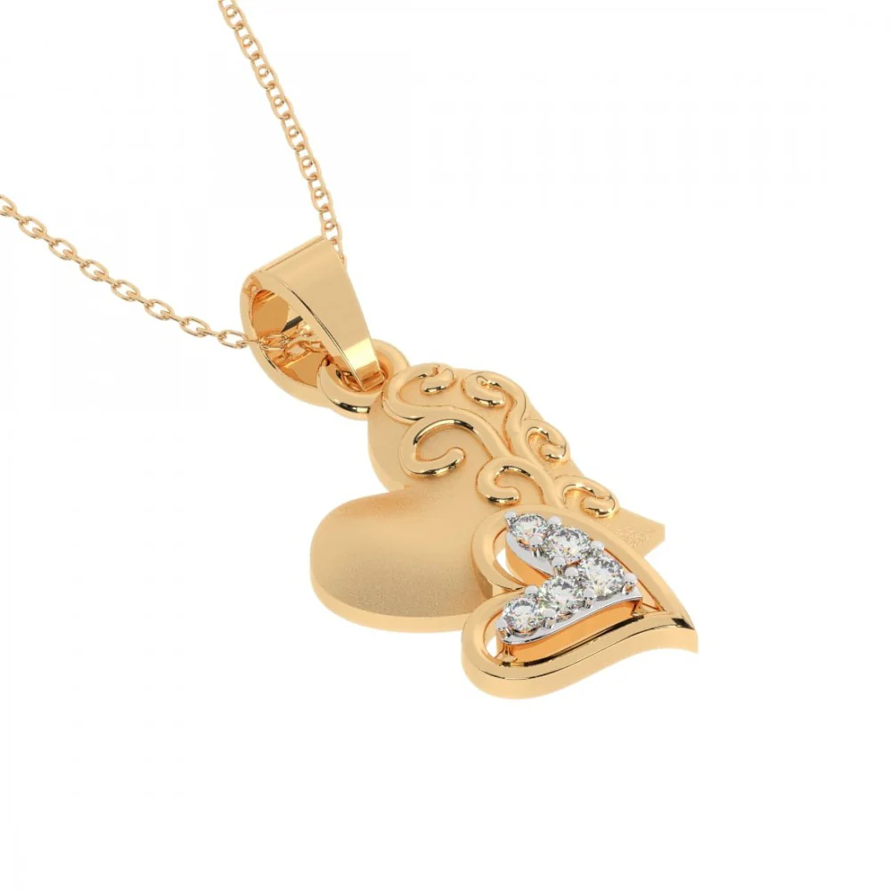 14KT (585) Yellow Gold Pendant For Women - Image 2