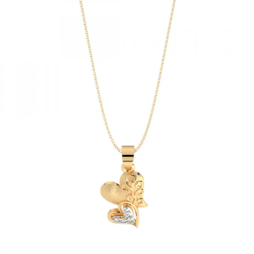 14KT (585) Yellow Gold Pendant For Women - Image 6