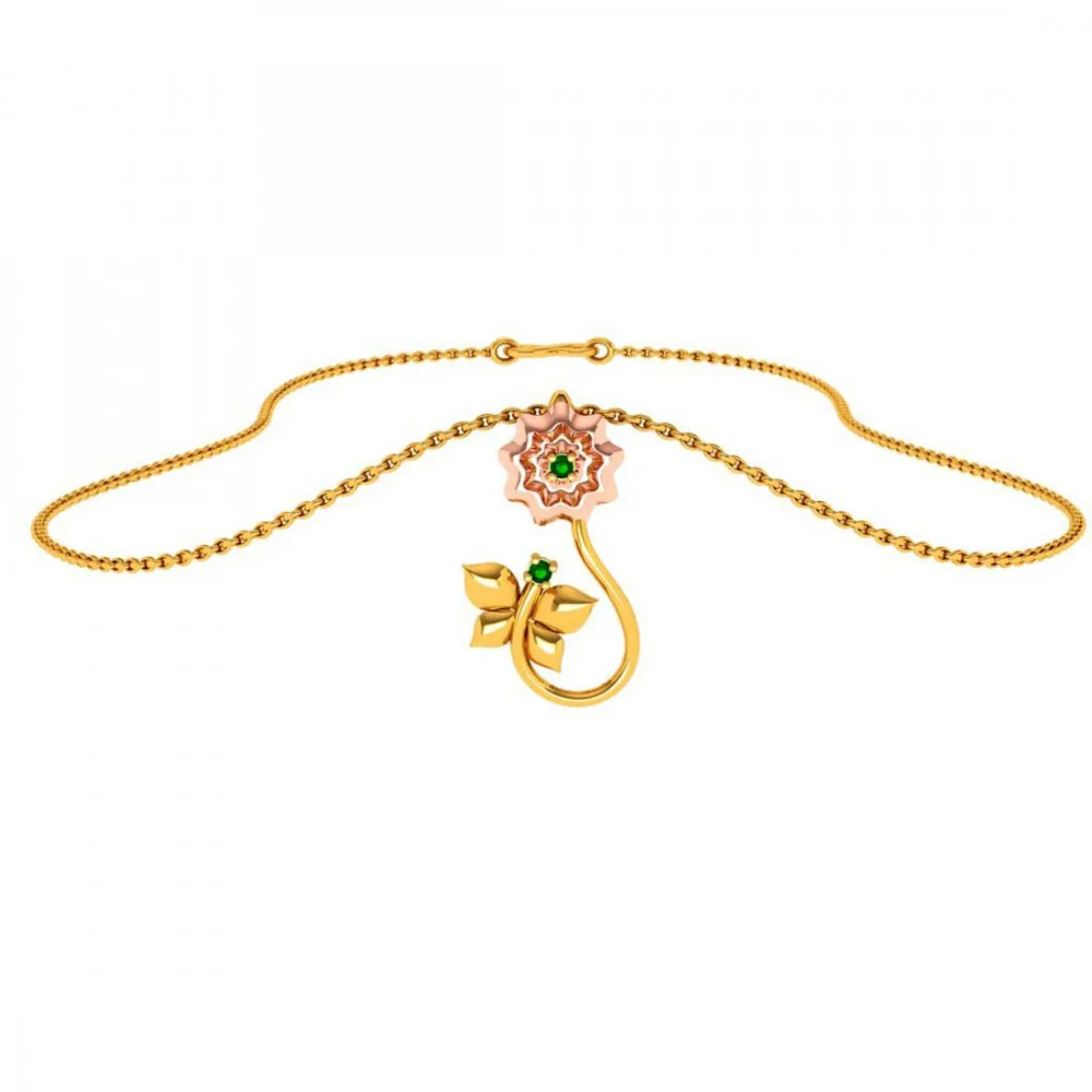 14KT (585) Yellow Gold Pendant For Women - Image 3