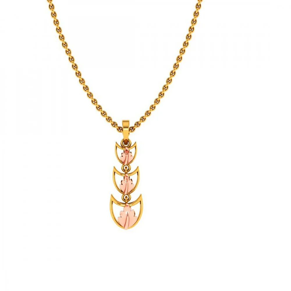 14KT (585) Yellow Gold Pendant For Women - Image 5