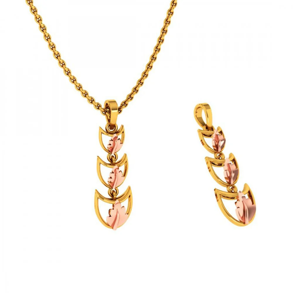 14KT (585) Yellow Gold Pendant For Women - Image 7