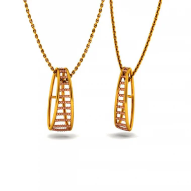 14KT (585) Yellow Gold Pendant For Women - Image 3