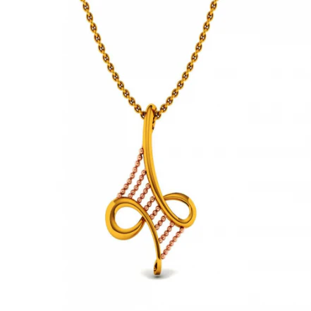 14KT (585) Yellow Gold Pendant For Women