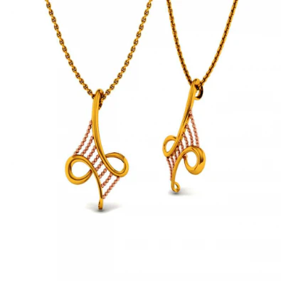 14KT (585) Yellow Gold Pendant For Women - Image 2