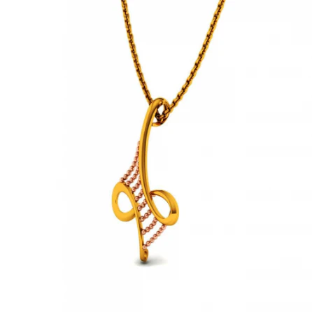 14KT (585) Yellow Gold Pendant For Women - Image 6