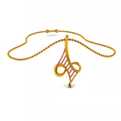14KT (585) Yellow Gold Pendant For Women - Image 8