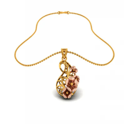 14KT (585) Yellow Gold Pendant For Women