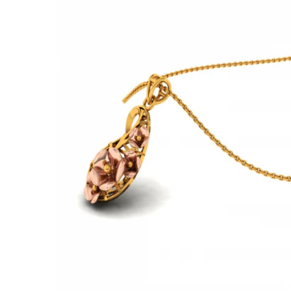 14KT (585) Yellow Gold Pendant For Women - Image 3