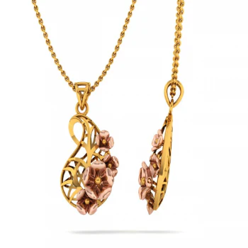 14KT (585) Yellow Gold Pendant For Women - Image 5