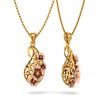 14KT (585) Yellow Gold Pendant For Women - Image 6