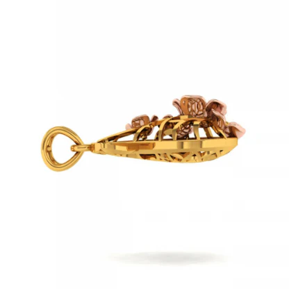14KT (585) Yellow Gold Pendant For Women - Image 8