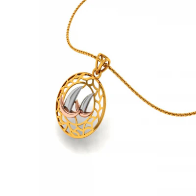 14KT (585) Yellow Gold Pendant For Women - Image 3