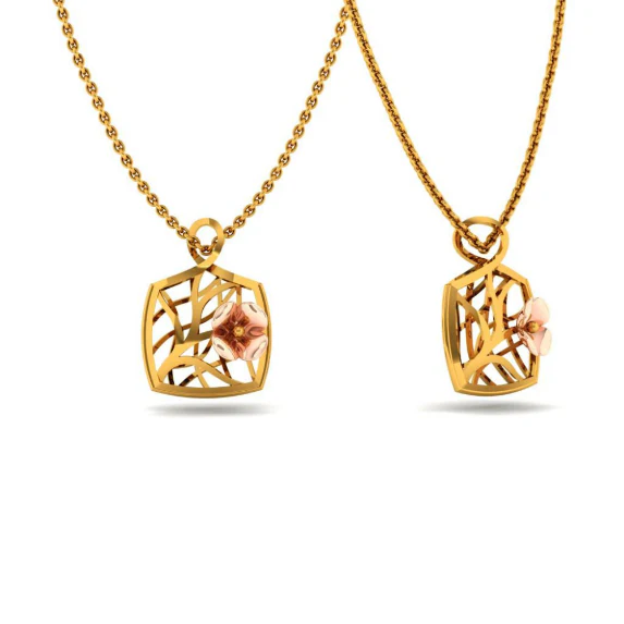 14KT (585) Yellow Gold Pendant For Women - Image 3
