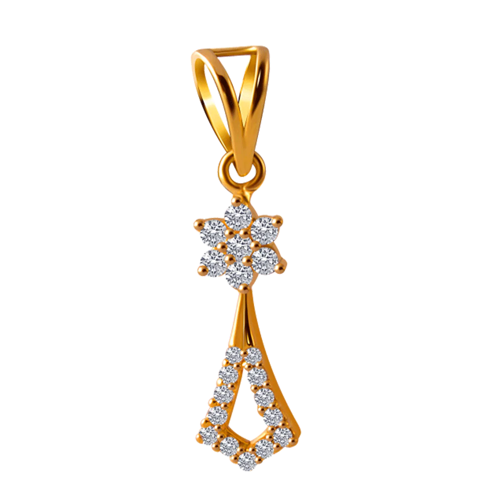 14KT (585) Yellow Gold Pendant For Women
