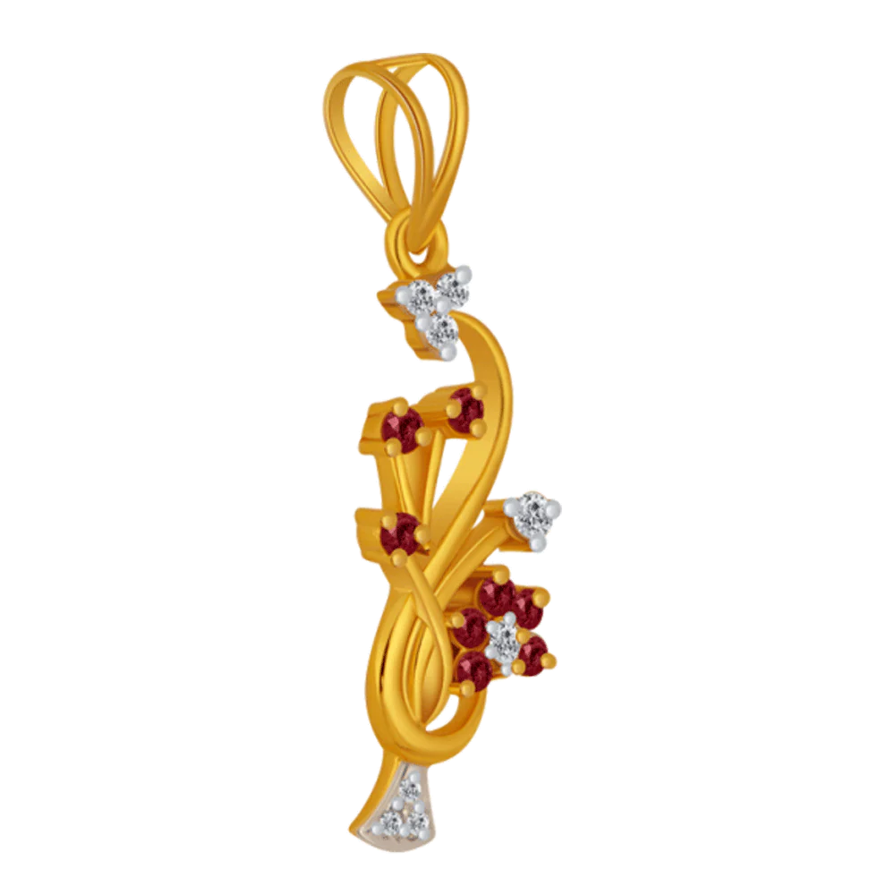 14KT (585) Yellow Gold Pendant For Women