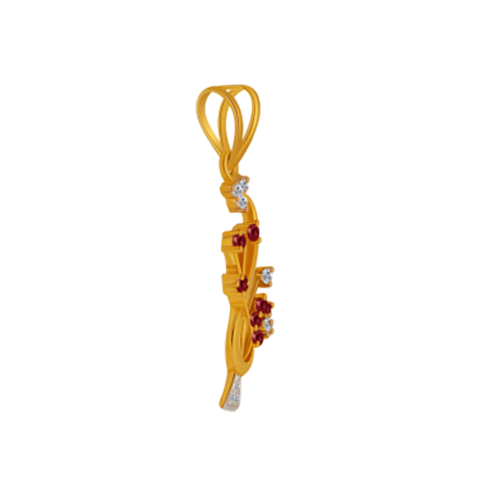 14KT (585) Yellow Gold Pendant For Women - Image 2