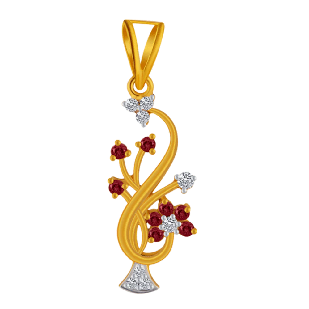 14KT (585) Yellow Gold Pendant For Women - Image 4