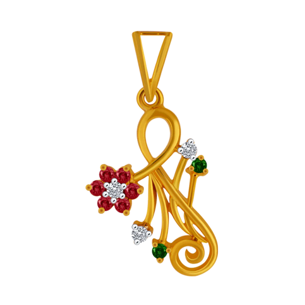 14KT (585) Yellow Gold Pendant For Women