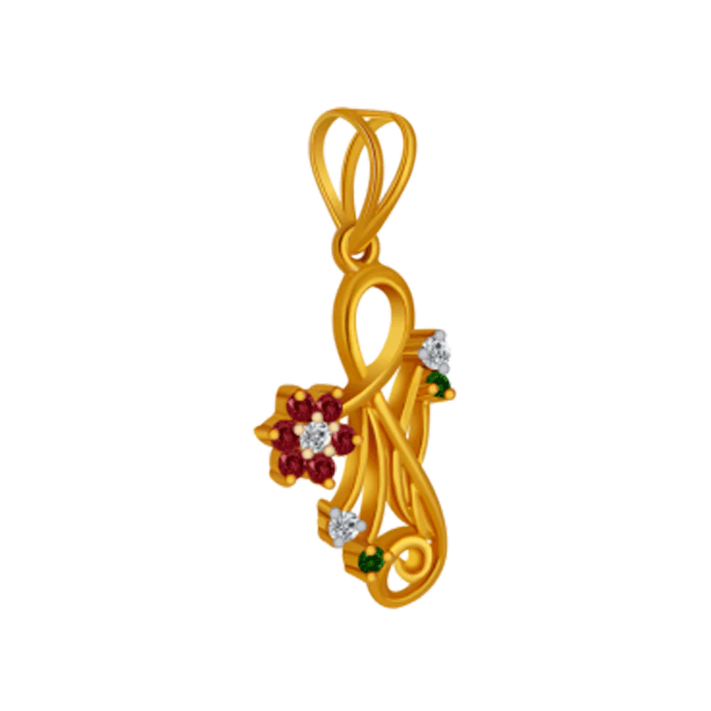 14KT (585) Yellow Gold Pendant For Women - Image 2