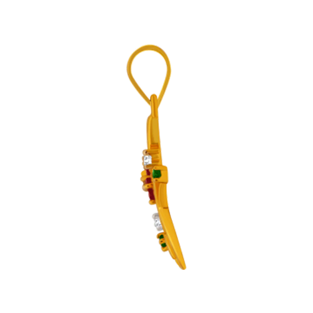 14KT (585) Yellow Gold Pendant For Women - Image 3