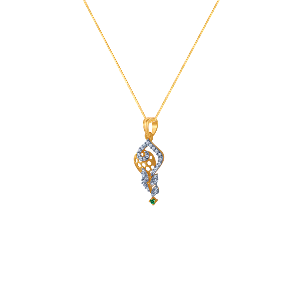 14KT (585) Yellow Gold Pendant For Women